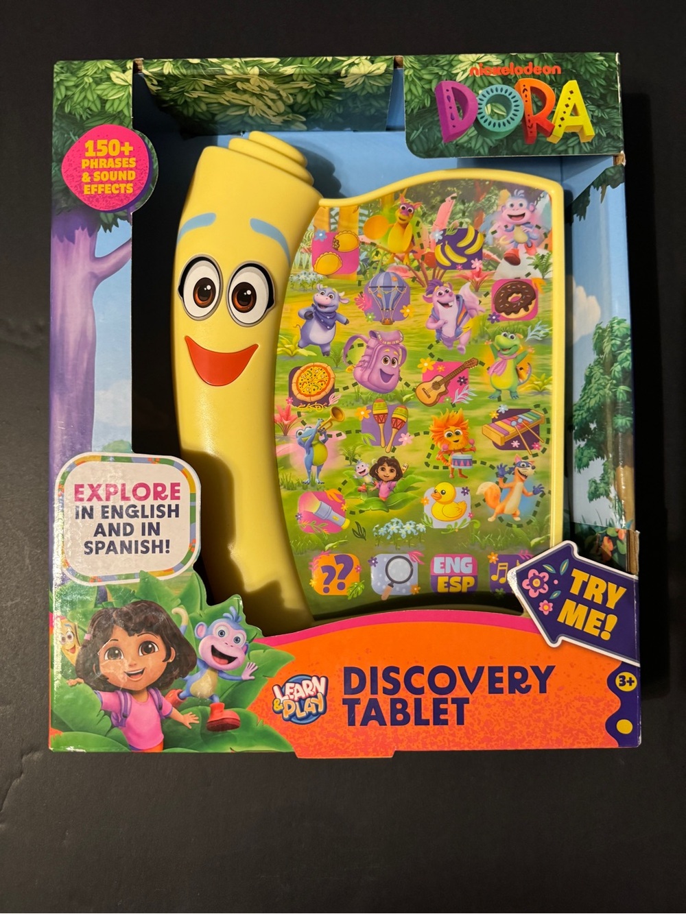 Nickelodeon Dora Yellow and Multicolor Discovery Tablet